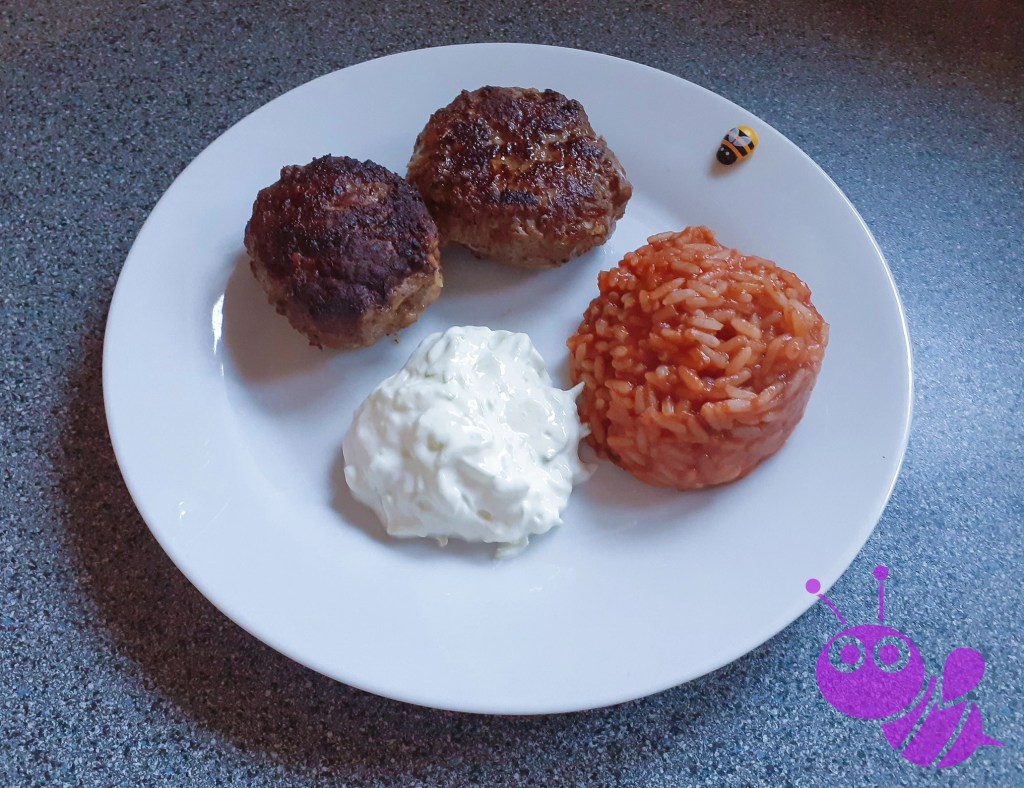 Bifteki mit Tomatenreis griechischer&nbsp;Art