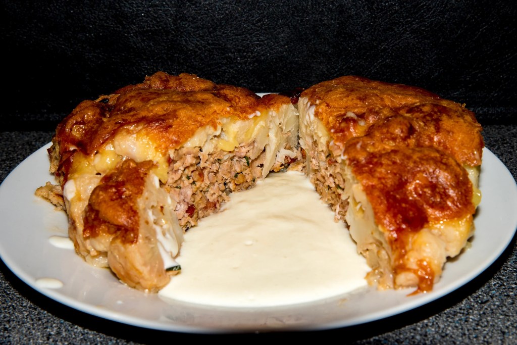 Gefüllter Blumenkohl