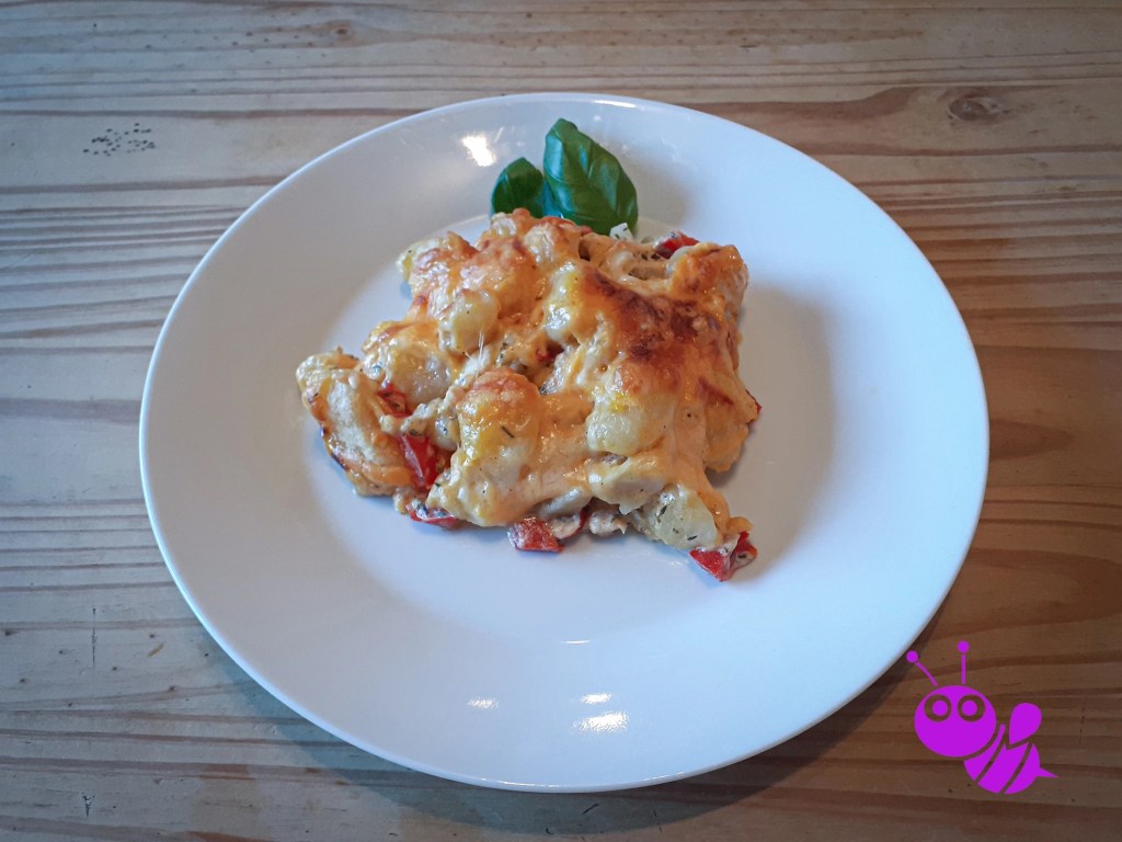 Hühnchen mit Gnocchi in&nbsp;Paprikarahm